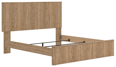 Gramburg Warm Natural Brown Panel Bedroom Set by Ashley at Eve Furniture