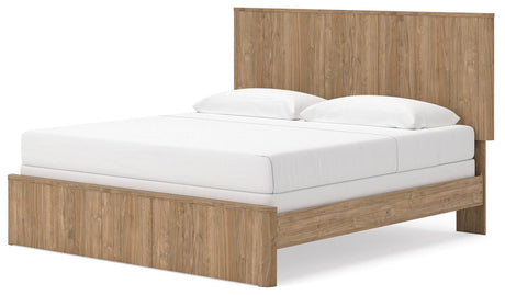 Gramburg Warm Natural Brown Panel Bedroom Set by Ashley at Eve Furniture