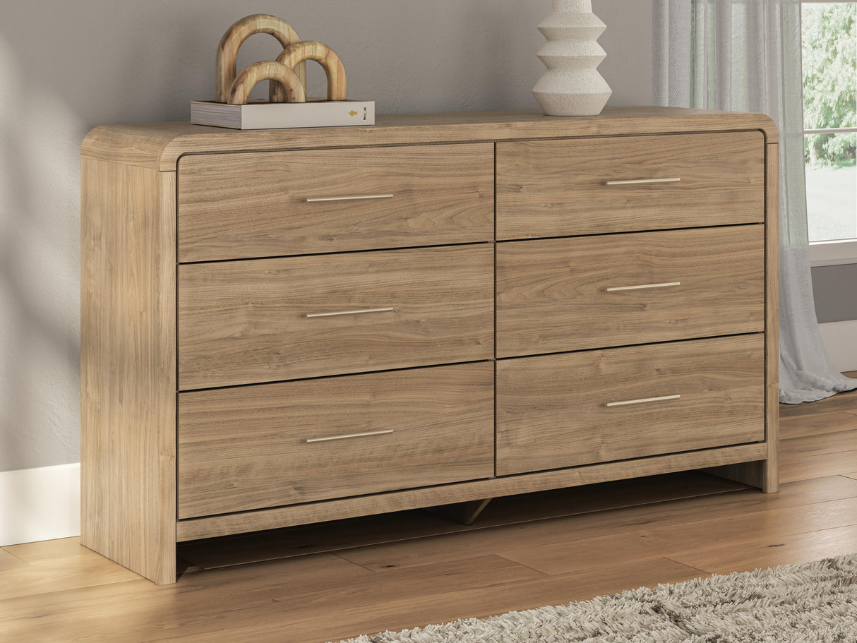 Gramburg Warm Natural Brown Panel Bedroom Set by Ashley at Eve Furniture