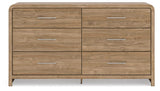 Gramburg Warm Natural Brown Panel Platform Bedroom Set by Ashley at Eve Furniture