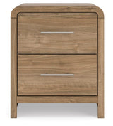 Gramburg Warm Natural Brown Panel Platform Bedroom Set by Ashley at Eve Furniture