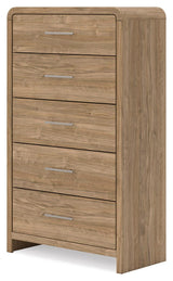Gramburg Warm Natural Brown Panel Platform Bedroom Set by Ashley at Eve Furniture