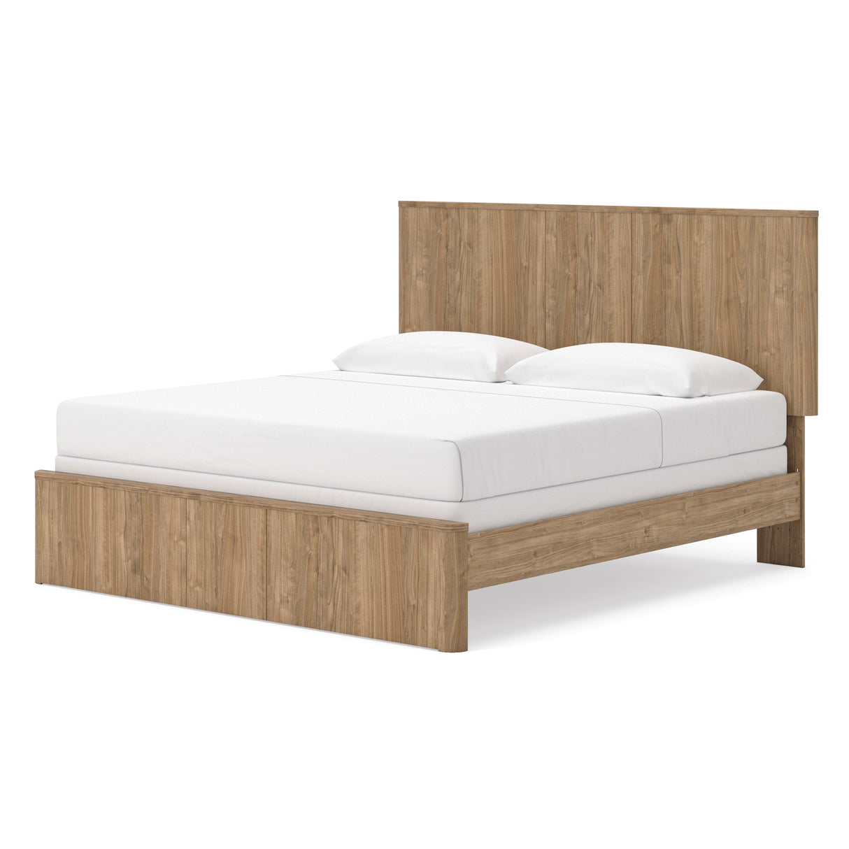 Gramburg Warm Natural Brown Panel Platform Bedroom Set by Ashley at Eve Furniture
