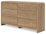 Gramburg Warm Natural Brown Panel Platform Bedroom Set by Ashley at Eve Furniture