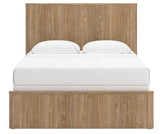 Gramburg Warm Natural Brown Queen Panel Bed by Ashley at Eve Furniture