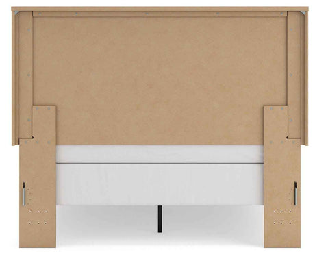 Gramburg Warm Natural Brown Queen Panel Bed by Ashley at Eve Furniture