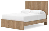 Gramburg Warm Natural Brown Queen Panel Platform Bed by Ashley at Eve Furniture