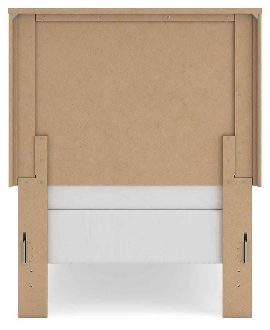 Gramburg Warm Natural Brown Twin Panel Bed by Ashley at Eve Furniture