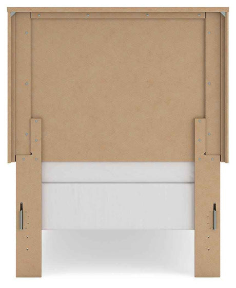 Gramburg Warm Natural Brown Twin Panel Bed by Ashley at Eve Furniture