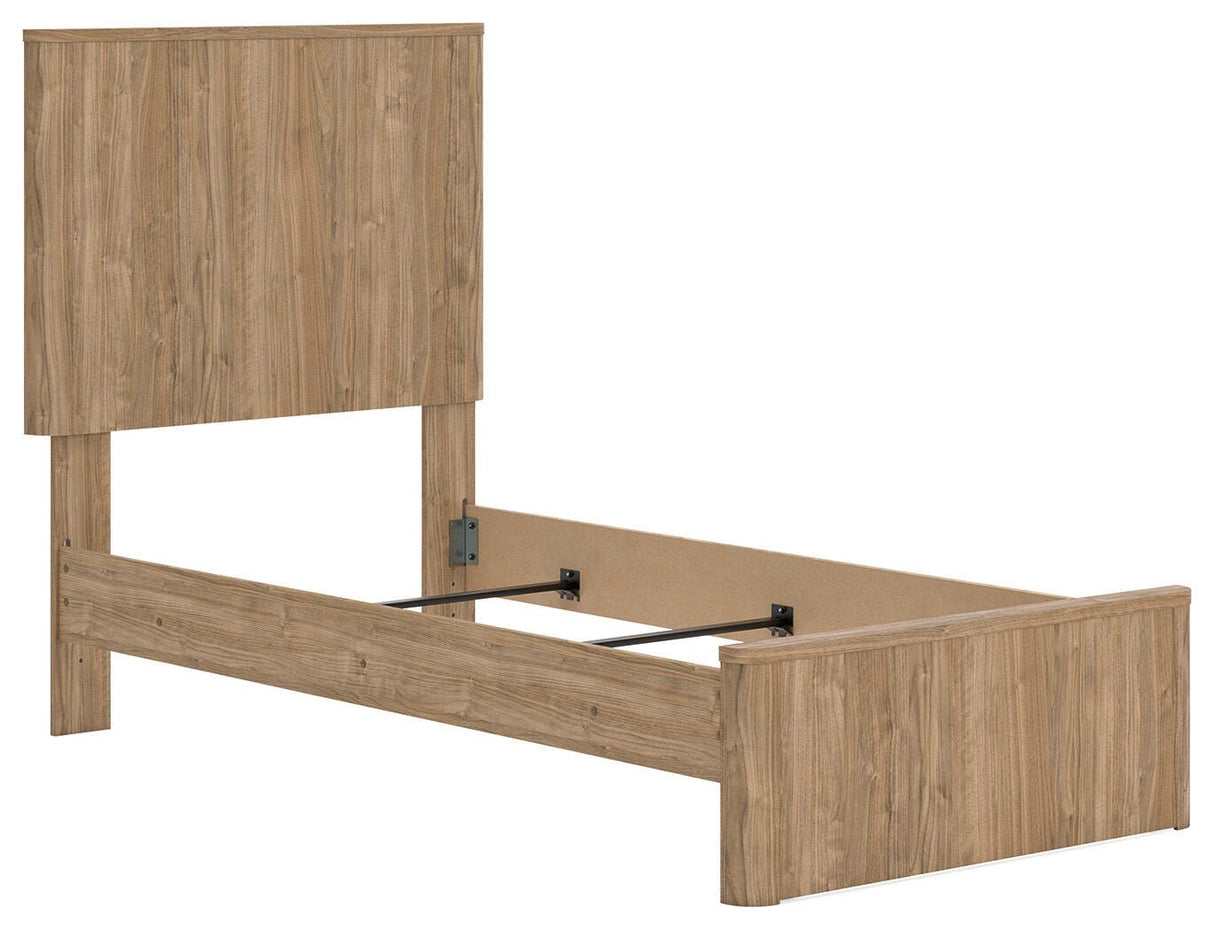 Gramburg Warm Natural Brown Youth Panel Bedroom Set by Ashley at Eve Furniture