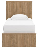 Gramburg Warm Natural Brown Youth Panel Bedroom Set by Ashley at Eve Furniture