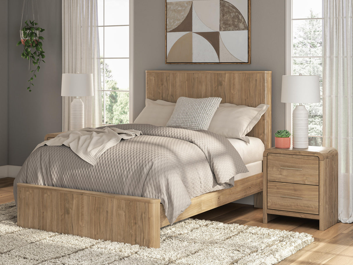 Gramburg Warm Natural Brown Youth Panel Bedroom Set by Ashley at Eve Furniture