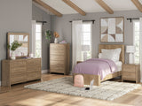 Gramburg Warm Natural Brown Youth Panel Bedroom Set by Ashley at Eve Furniture
