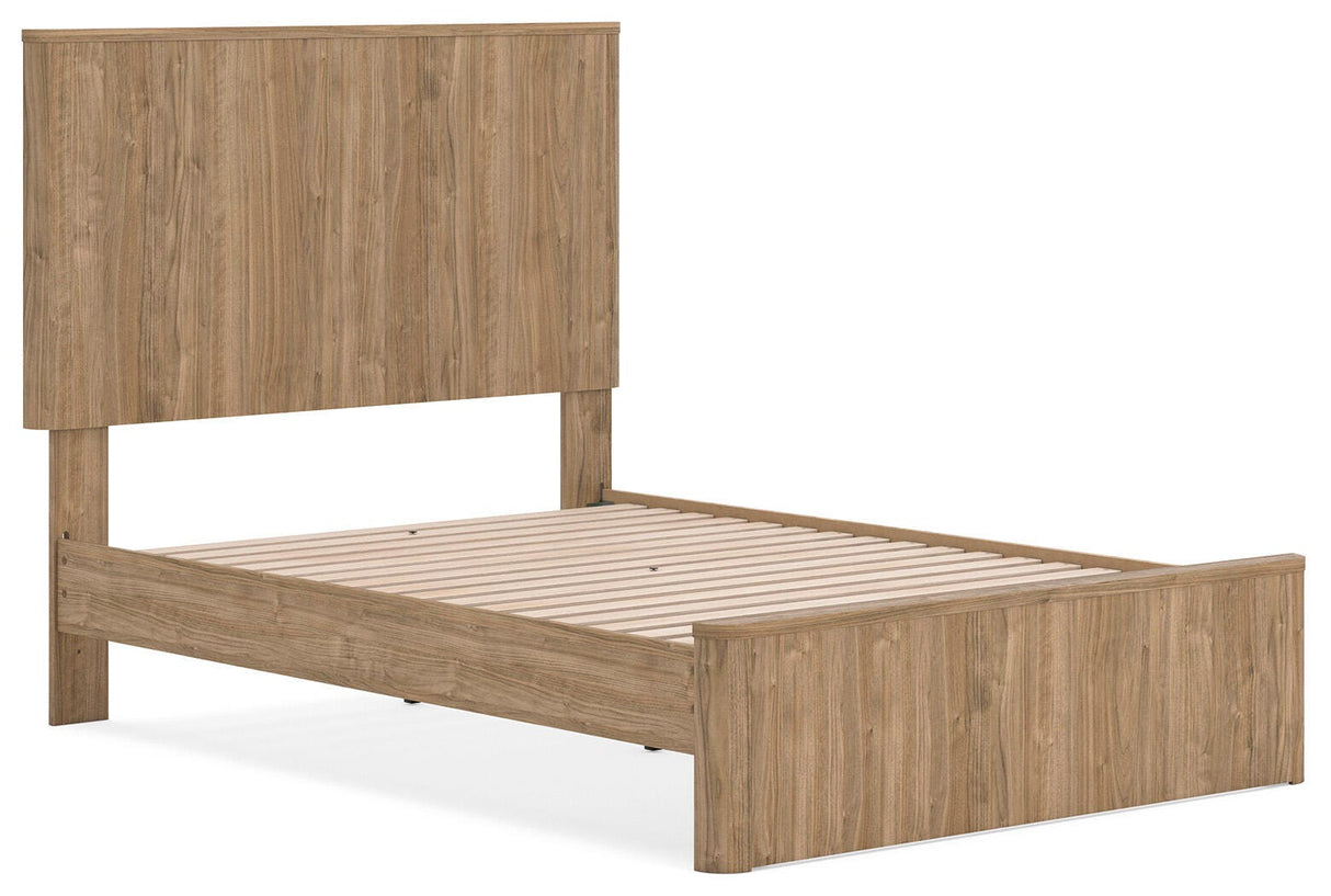Gramburg Warm Natural Brown Youth Panel Platform Bedroom Set by Ashley at Eve Furniture
