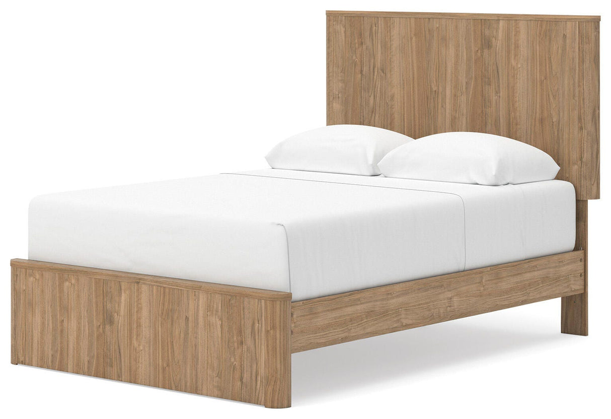 Gramburg Warm Natural Brown Youth Panel Platform Bedroom Set by Ashley at Eve Furniture