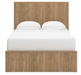 Gramburg Warm Natural Brown Youth Panel Platform Bedroom Set by Ashley at Eve Furniture