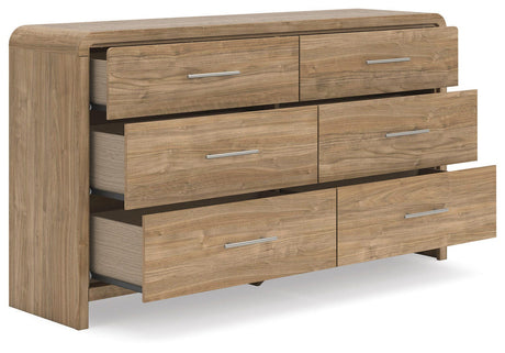 Gramburg Warm Natural Brown Youth Panel Platform Bedroom Set by Ashley at Eve Furniture