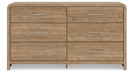 Gramburg Warm Natural Brown Youth Panel Platform Bedroom Set by Ashley at Eve Furniture
