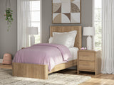 Gramburg Warm Natural Brown Youth Panel Platform Bedroom Set by Ashley at Eve Furniture