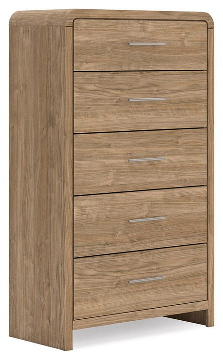 Gramburg Warm Natural Brown Youth Panel Platform Bedroom Set by Ashley at Eve Furniture