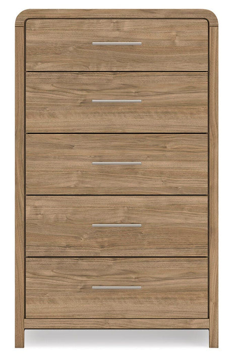 Gramburg Warm Natural Brown Youth Panel Platform Bedroom Set by Ashley at Eve Furniture