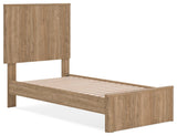 Gramburg Warm Natural Brown Youth Panel Platform Bedroom Set by Ashley at Eve Furniture