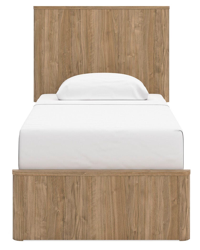 Gramburg Warm Natural Brown Youth Panel Platform Bedroom Set by Ashley at Eve Furniture