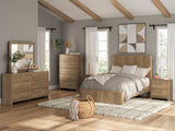Gramburg Warm Natural Brown Youth Panel Platform Bedroom Set by Ashley at Eve Furniture