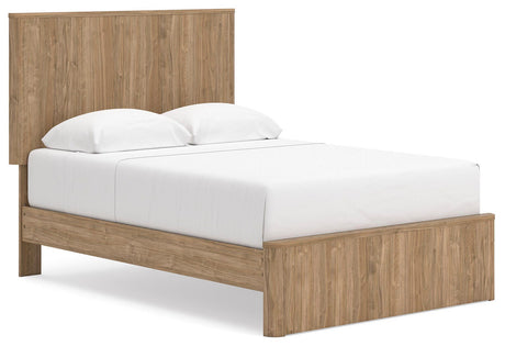 Gramburg Warm Natural Brown Youth Panel Platform Bedroom Set by Ashley at Eve Furniture