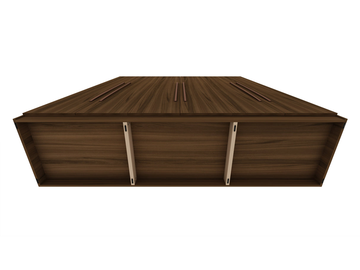 Gramercy Wardrobe Armoire Closet in Brown by Manhattan Comfort at Eve Furniture