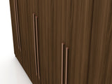 Gramercy Wardrobe Armoire Closet in Brown by Manhattan Comfort at Eve Furniture