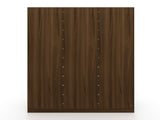 Gramercy Wardrobe Armoire Closet in Brown by Manhattan Comfort at Eve Furniture