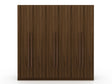 Gramercy Wardrobe Armoire Closet in Brown by Manhattan Comfort at Eve Furniture