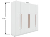 Gramercy Wardrobe Armoire Closet in White by Manhattan Comfort at Eve Furniture