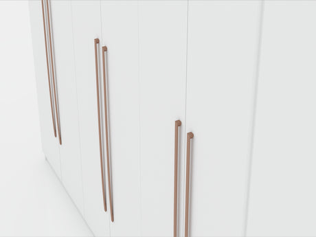 Gramercy Wardrobe Armoire Closet in White by Manhattan Comfort at Eve Furniture