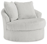 Gramwell Alloy Oversized Swivel Accent Chair by Ashley at Eve Furniture