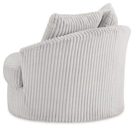 Gramwell Alloy Oversized Swivel Accent Chair by Ashley at Eve Furniture