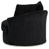 Gramwell Onyx Oversized Swivel Accent Chair by Ashley at Eve Furniture