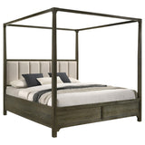 Gran Park California King Four Poster Canopy Bed Dark Cocoa by Coaster at Eve Furniture