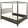 Gran Park California King Four Poster Canopy Bed Dark Cocoa by Coaster at Eve Furniture
