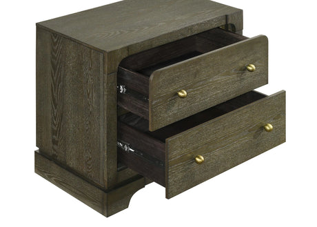 Gran Park Dark Cocoa 2-drawer Nightstand Bedside Table by Coaster at Eve Furniture