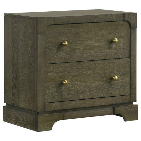 Gran Park Dark Cocoa 2-drawer Nightstand Bedside Table by Coaster at Eve Furniture