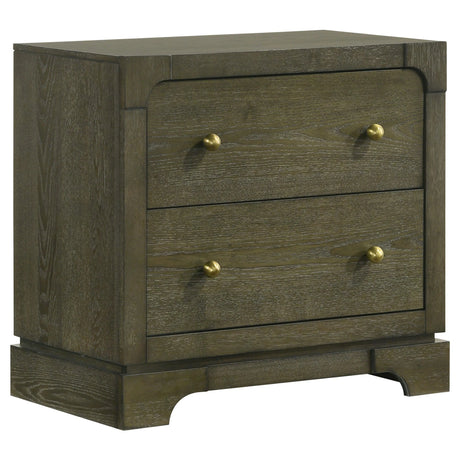 Gran Park Dark Cocoa 2-drawer Nightstand Bedside Table by Coaster at Eve Furniture