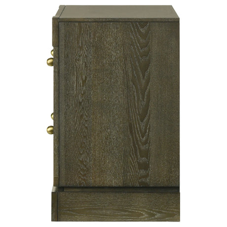 Gran Park Dark Cocoa 2-drawer Nightstand Bedside Table by Coaster at Eve Furniture