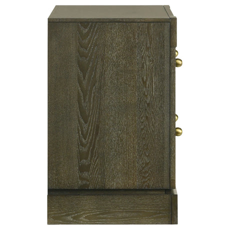 Gran Park Dark Cocoa 2-drawer Nightstand Bedside Table by Coaster at Eve Furniture