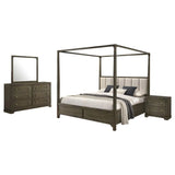 Gran Park Dark Cocoa 4-Piece Queen Bedroom Set by Coaster at Eve Furniture