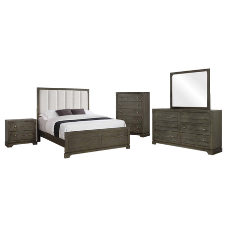 Gran Park Dark Cocoa 5-Piece Eastern King Bedroom Set by Coaster at Eve Furniture
