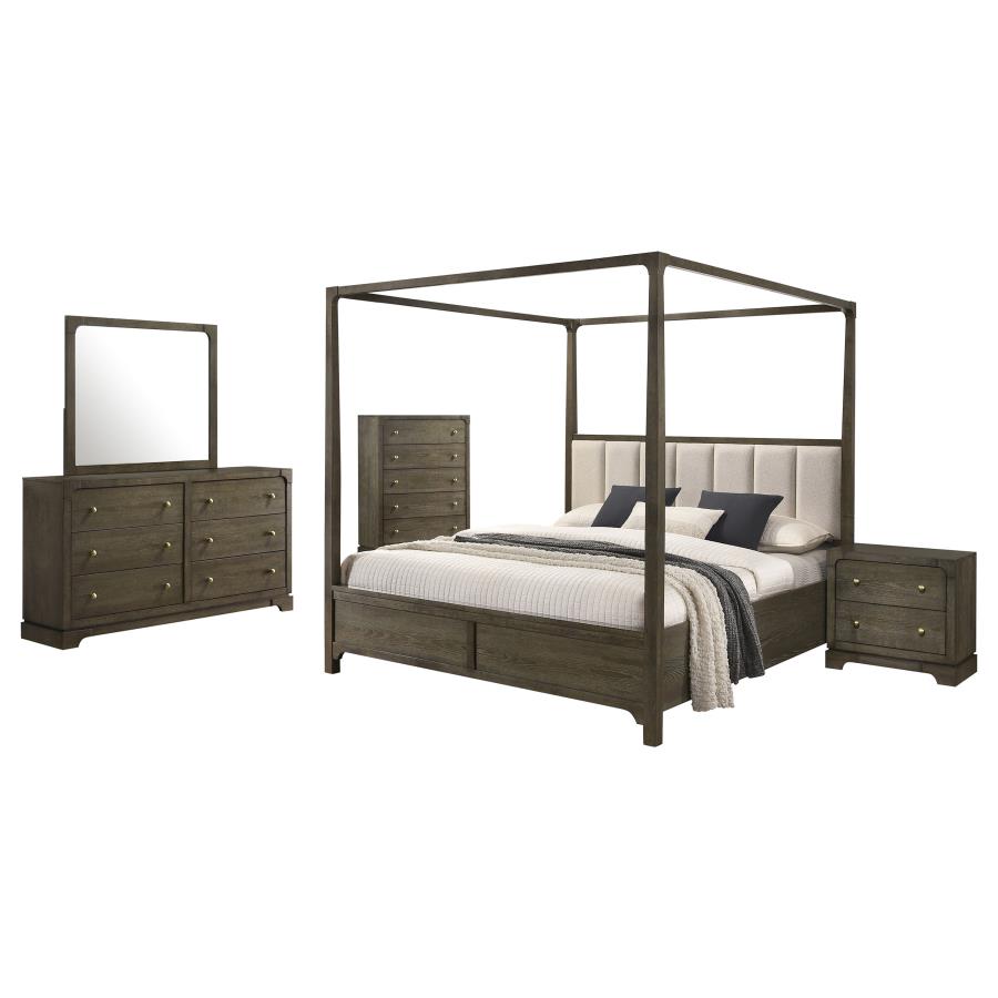 Gran Park Dark Cocoa 5-Piece Queen Bedroom Set by Coaster at Eve Furniture