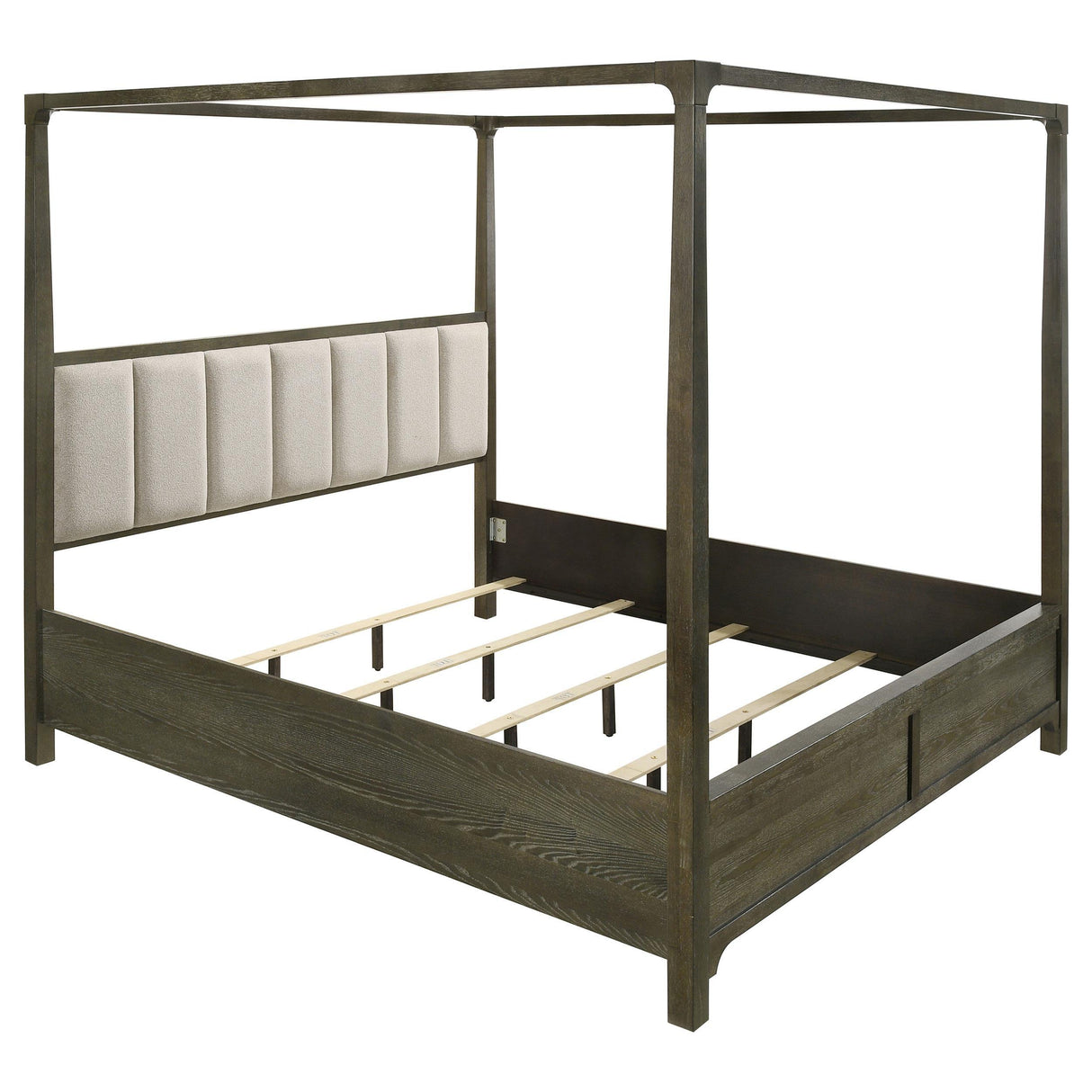 Gran Park Dark Cocoa Eastern King Four Poster Canopy Bed by Coaster at Eve Furniture