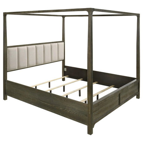 Gran Park Dark Cocoa Queen Four Poster Canopy Bed by Coaster at Eve Furniture